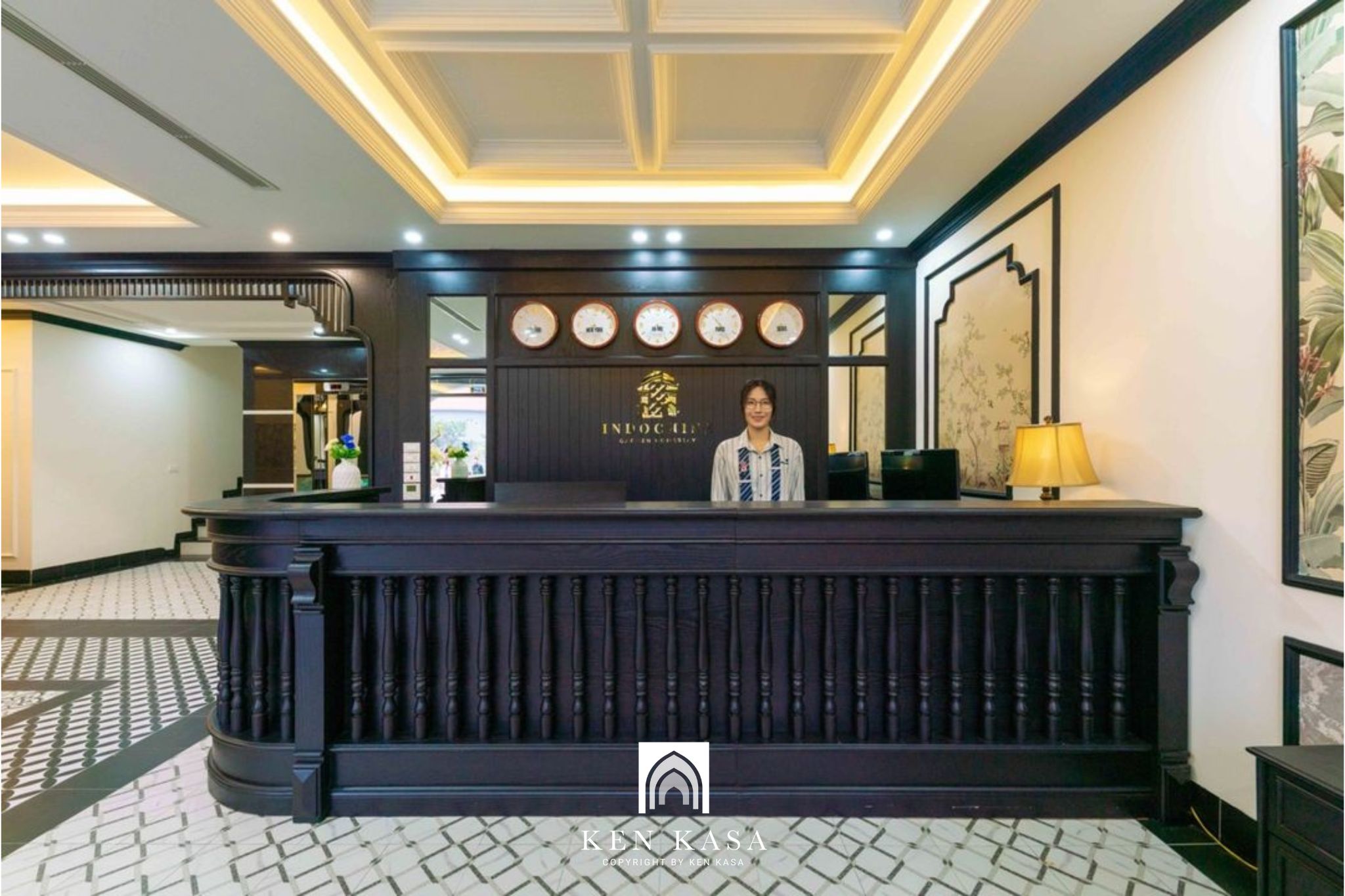 sảnh chính Indochine Boutique Hotel Ninh Bình